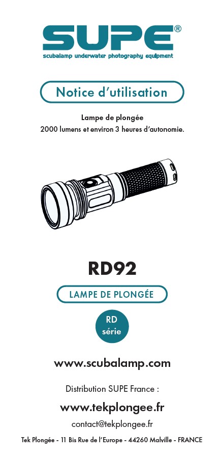 Lampe d'exploration RD92