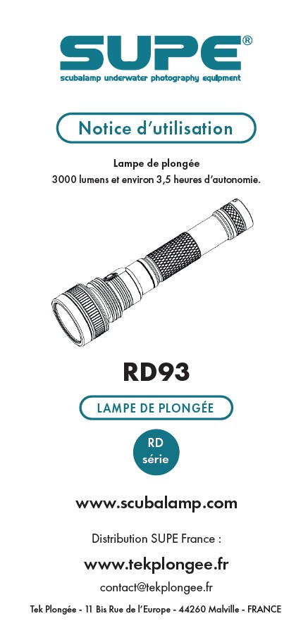 Lampe d'exploration RD93