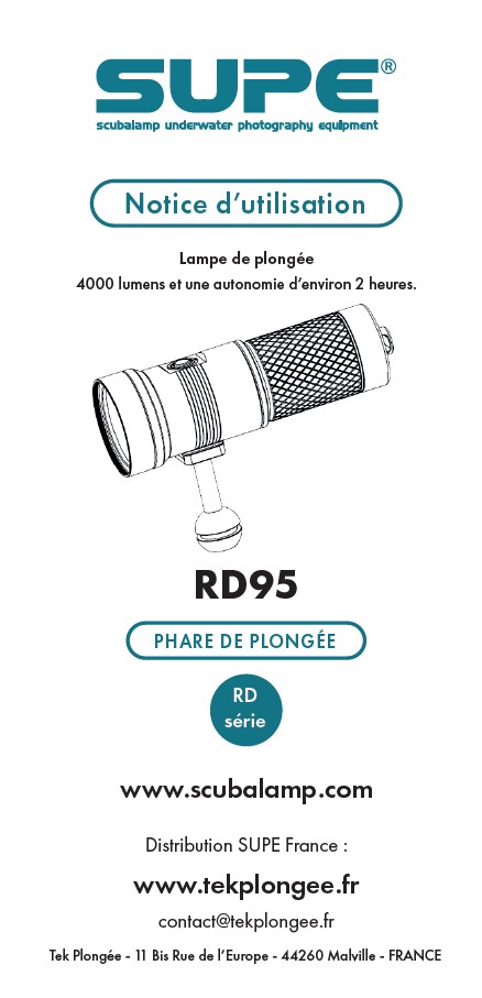 Lampe d'exploration RD95