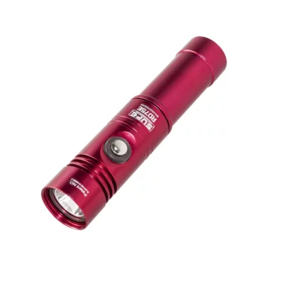 Lampe de plongée d'exploration LED RD75E rouge SUPE 1200 lumens pour plongée récréative et technique.